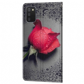 Lærdeksel Til Samsung Galaxy A03s Rosa