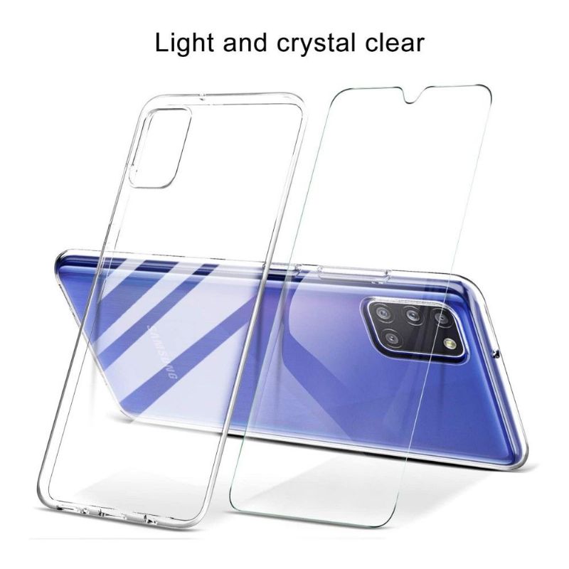 Etuiet + Beskyttelsesfilm I Herdet Glass For Samsung Galaxy A31