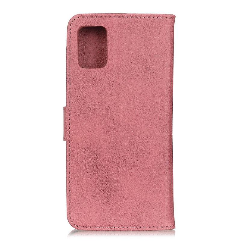 Folio Deksel Til Samsung Galaxy A31 Khazneh Skinneffektkortholder - Rosa