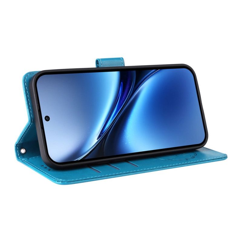 Folio Deksel Vivo X200 Blomstersommerfuglmønster