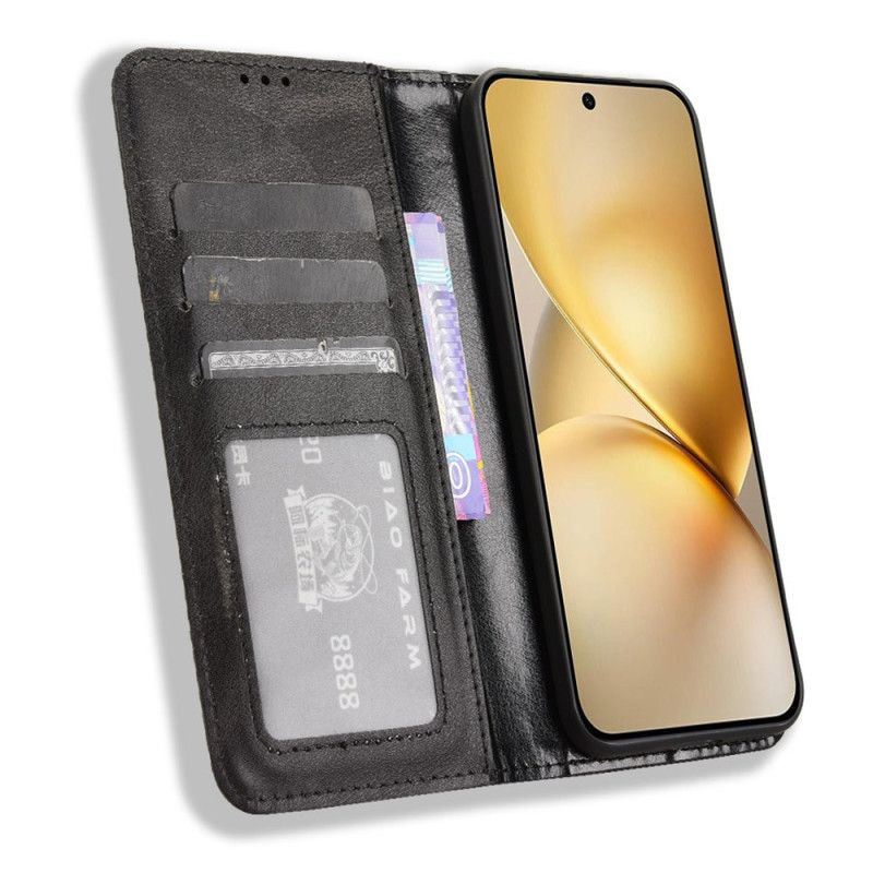 Folio Deksel Vivo X200 Vintage Kant Beskyttelse Deksel