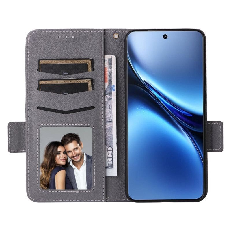 Lærdeksel Folio Deksel Vivo X200 Mobildeksel Kunstskinn Med Stropp