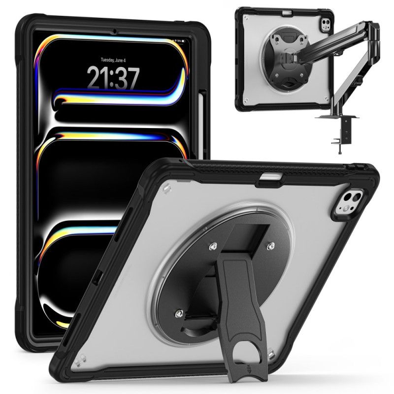 Deksel iPad Pro 13 (2025) Gjennomsiktig Med Stativ