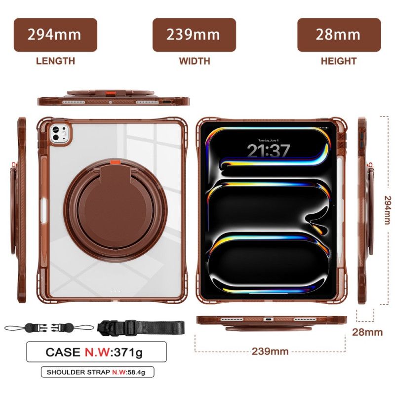 Deksel iPad Pro 13 (2025) Justerbart Stativ Og Skulderstropp