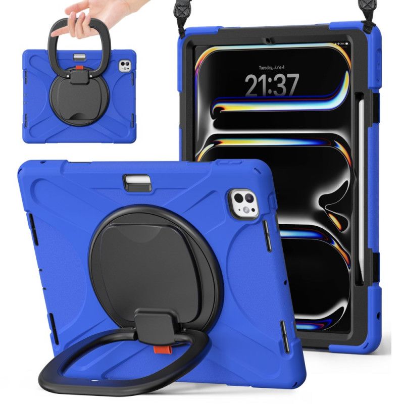 Deksel iPad Pro 13 (2025) Mobildeksel Ringholder Og Justerbar Skulderstropp