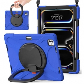 Deksel iPad Pro 13 (2025) Mobildeksel Ringholder Og Justerbar Skulderstropp