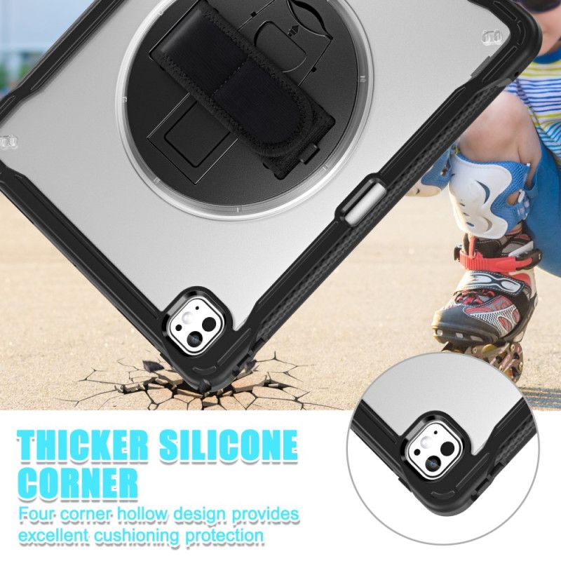 Deksel iPad Pro 13 (2025) Stativ Og Roterende Håndstropp