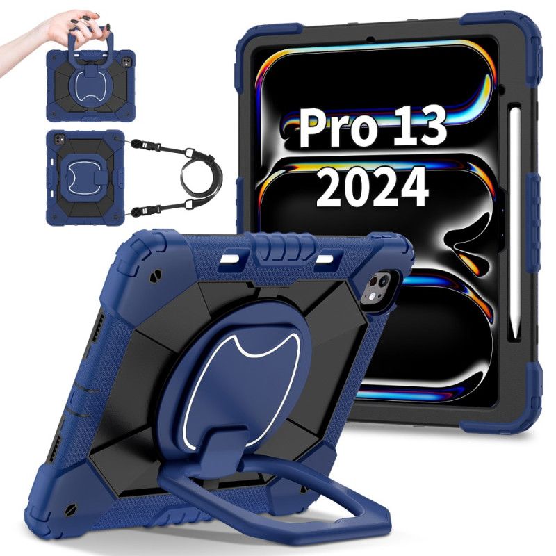 Deksel iPad Pro 13 (2025) Tofarget Stativ Og Skulderstropp