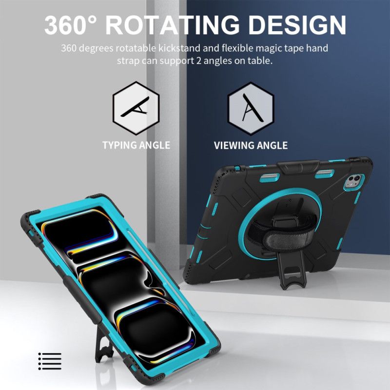 Deksel iPad Pro 13 (2025) Ultraslitesterkt Stativ Og Skulderstropp