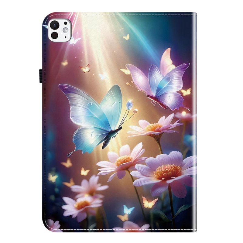 Etui iPad Pro 13 (2025) Glødende Sommerfugler Beskyttelse Deksel