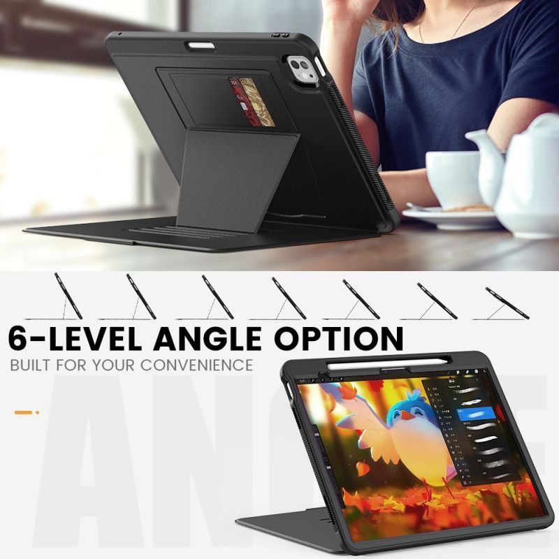 Etui iPad Pro 13 (2025) Kortholder Og Magnetisk Holder