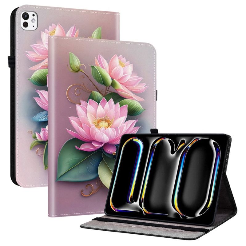 Etui iPad Pro 13 (2025) Lotusmønster