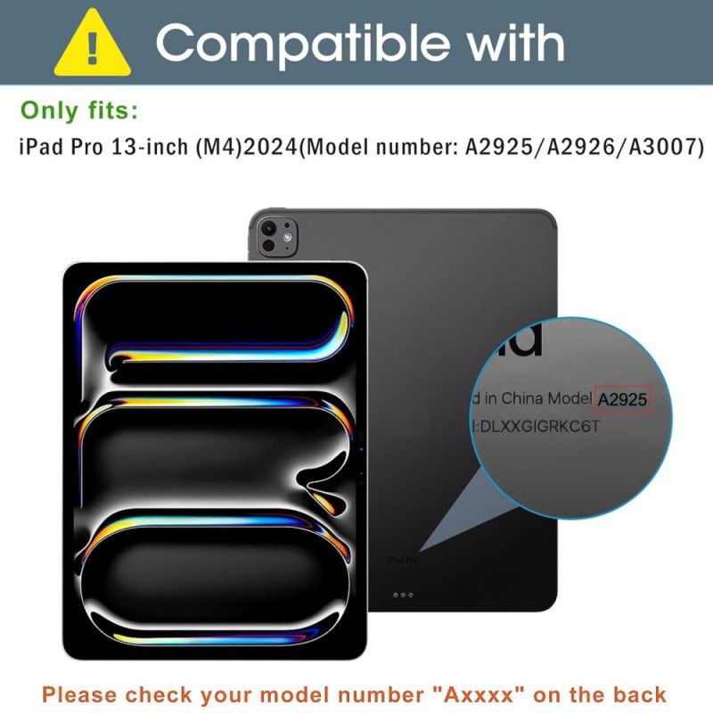 iPad Pro 13 (2025) Avtakbar Magnetisk Design