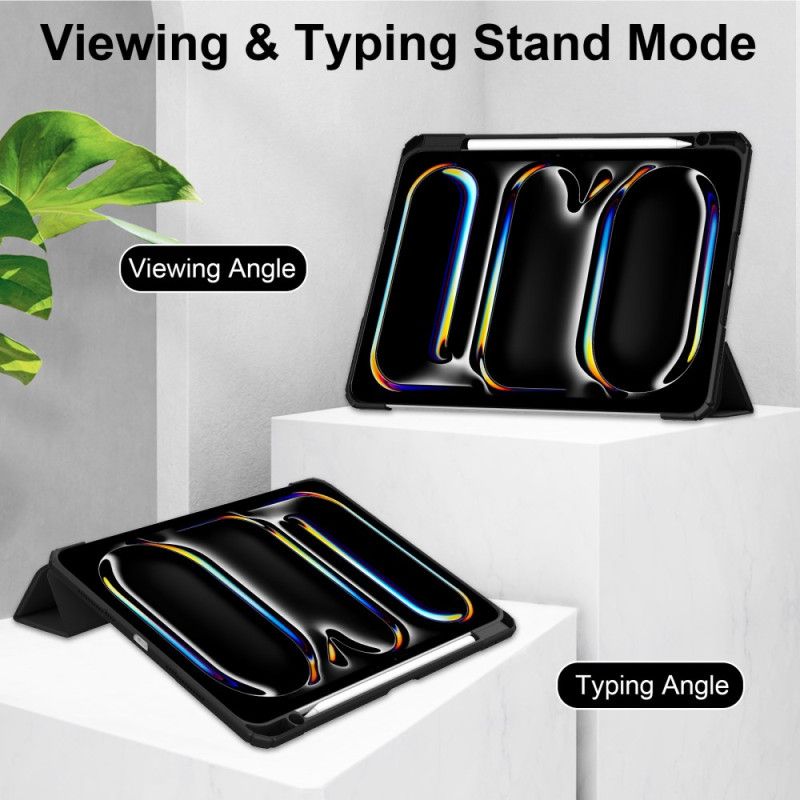 iPad Pro 13 (2025) Gjennomsiktig Etui I Kunstskinn