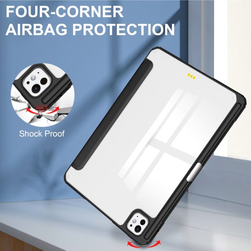 iPad Pro 13 (2025) Gjennomsiktig Etui I Kunstskinn