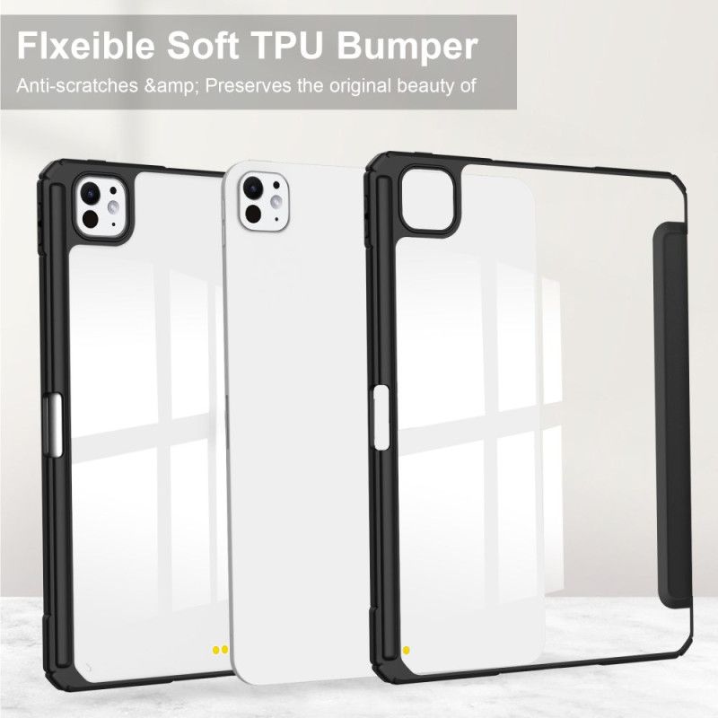 iPad Pro 13 (2025) Gjennomsiktig Etui I Kunstskinn