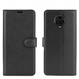Folio Deksel Til Xiaomi Redmi Note 9S / Redmi Note 9 Pro Lommebok Skinnstil