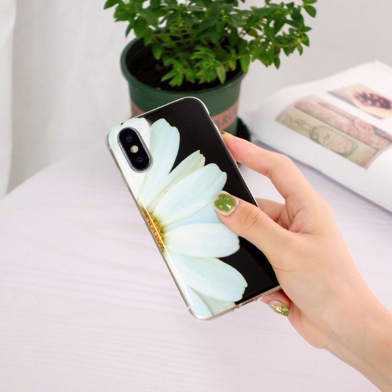Deksel Til iPhone X / XS Fluorescerende Daisy