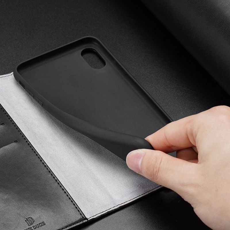 Folio Deksel Til iPhone X / XS Kado-serien Imitert Skinn