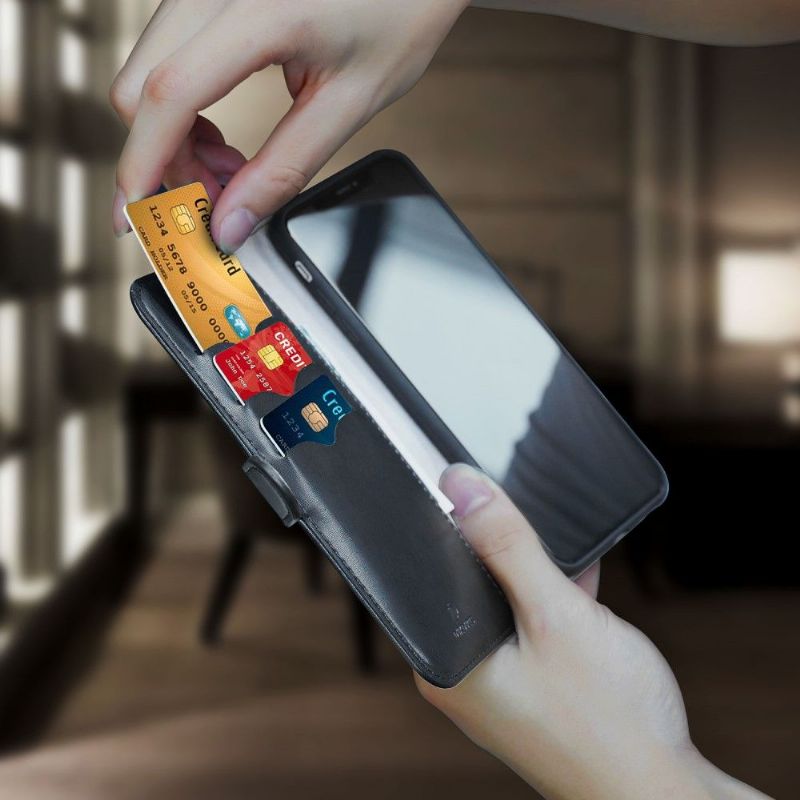 Folio Deksel Til iPhone X / XS Kado-serien Imitert Skinn