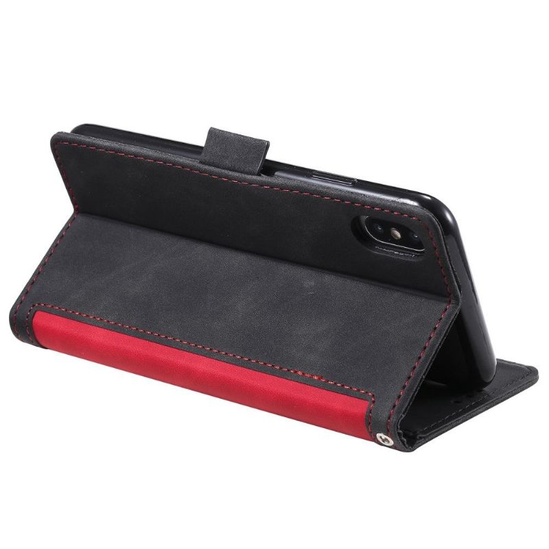 Folio Deksel Til iPhone X / XS Lommebok Vintage Lomme