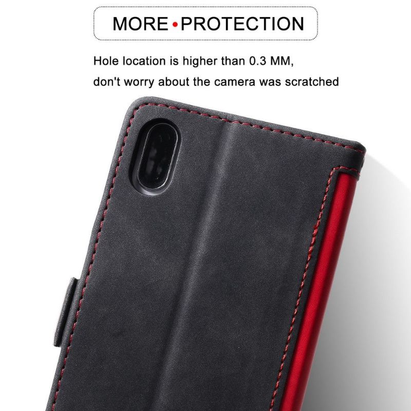 Folio Deksel Til iPhone X / XS Lommebok Vintage Lomme