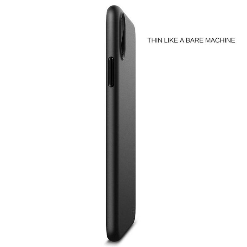 Mobildeksel Til iPhone X / XS Matt Gel Coating - Svart