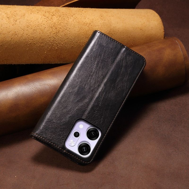 Folio Deksel Lær Oppo Reno 14 Pro 5g Mobildeksel Regnfrakk I Kunstskinn