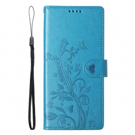 Folio Deksel Oppo Reno 14 Pro 5g Blomstermønster Beskyttelse Deksel