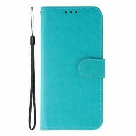 Folio Deksel Oppo Reno 14 Pro 5g Ensfarget Beskyttelse Deksel