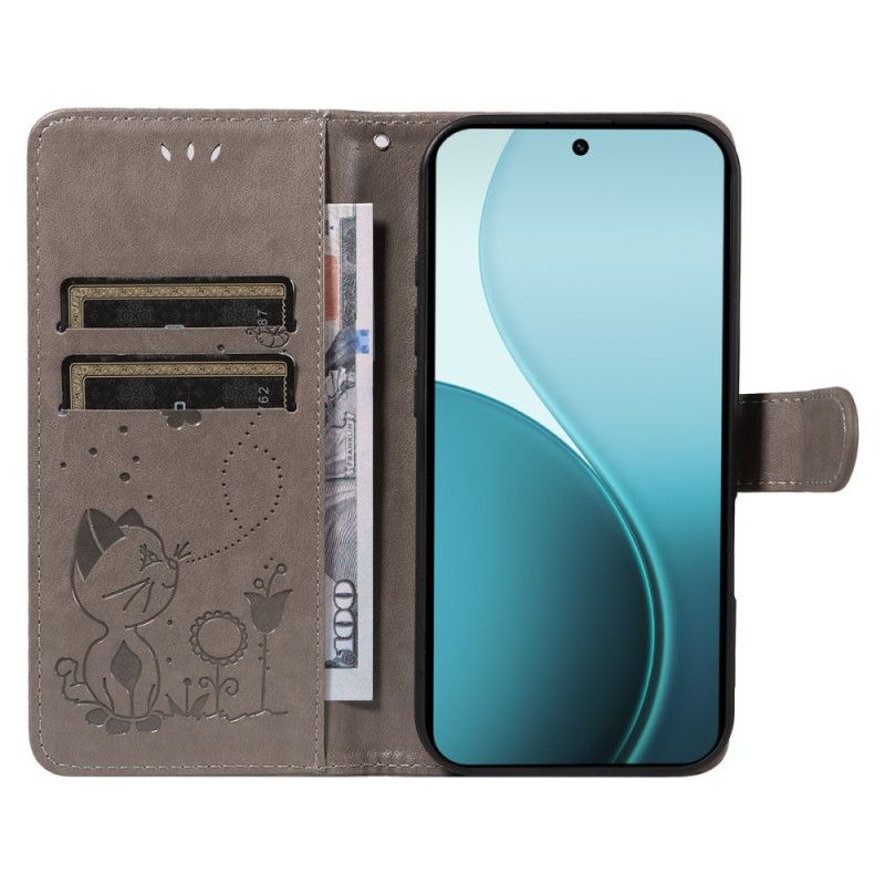 Folio Deksel Oppo Reno 14 Pro 5g Katt Og Bie