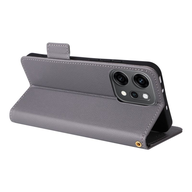 Folio Deksel Oppo Reno 14 Pro 5g Litchitekstur Med Stropp