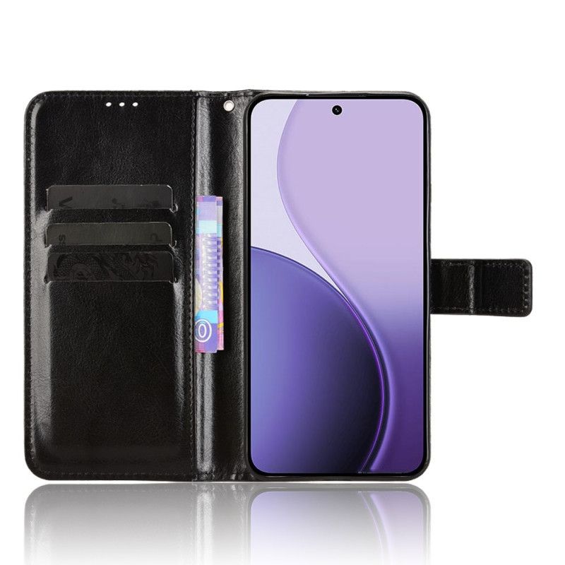 Folio Deksel Oppo Reno 14 Pro 5g Prangende Kunstskinn Beskyttelse Deksel