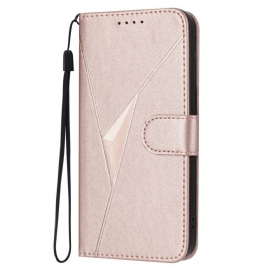 Folio Deksel Oppo Reno 14 Pro 5g Trekantet Mønster Beskyttelse Deksel