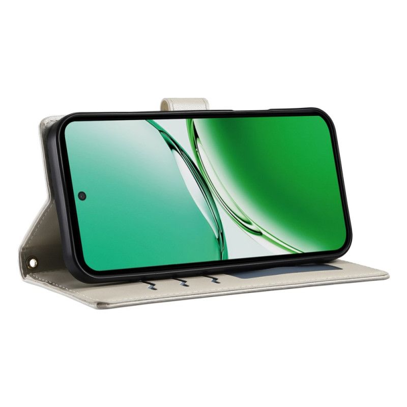 Folio Deksel Oppo Reno 14 Pro 5g Vattert Med Stropp Og Skulderstropp