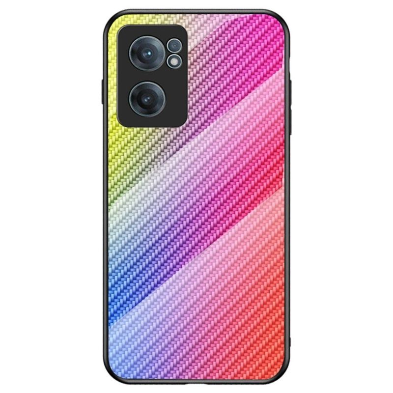 Deksel Til OnePlus Nord CE 2 5G Herdet Glass I Karbonfiberstil