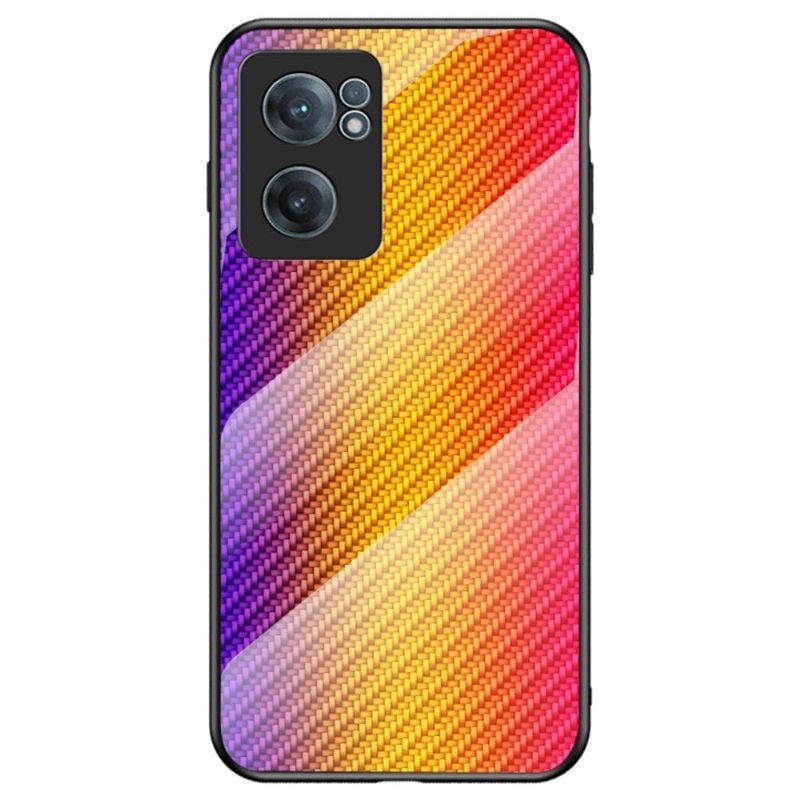 Deksel Til OnePlus Nord CE 2 5G Herdet Glass I Karbonfiberstil