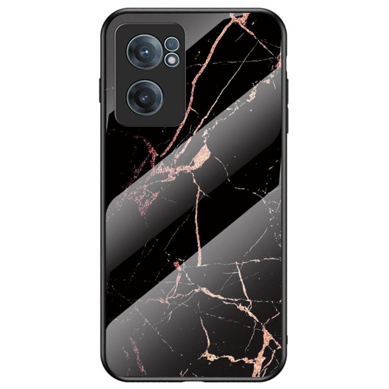 Deksel Til OnePlus Nord CE 2 5G Lina Marmor Herdet Glass