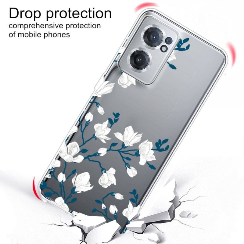 Deksel Til OnePlus Nord CE 2 5G Originalitet Hvite Blomster