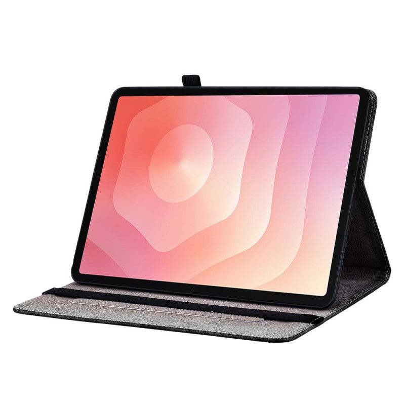 Case Etui Samsung Galaxy Tab S11 Mobildeksel Sommerfugler Og Gullroser