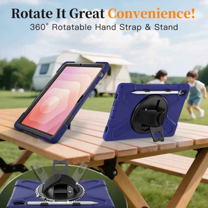 Deksel Samsung Galaxy Tab S11 Ultraslitesterk Med Pekepennholder Og Skulder Stropp