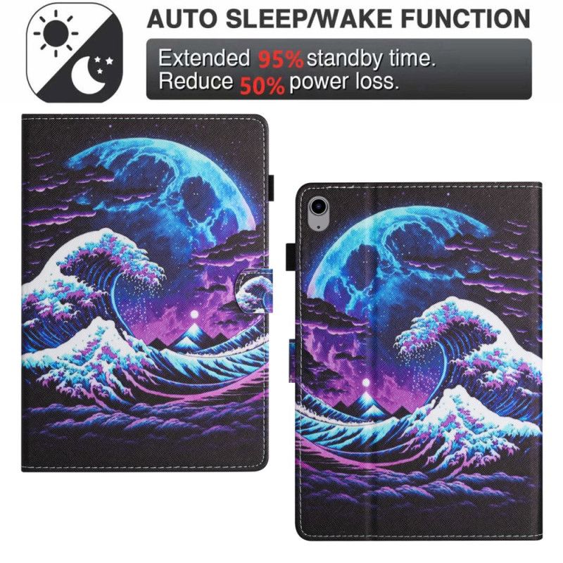 Folio Deksel Samsung Galaxy Tab S11 Bølger Beskyttelse Deksel