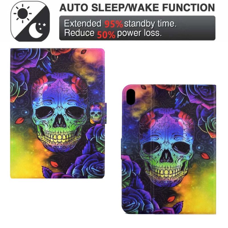 Folio Deksel Samsung Galaxy Tab S11 Fargerik Hodeskalle Beskyttelse Deksel