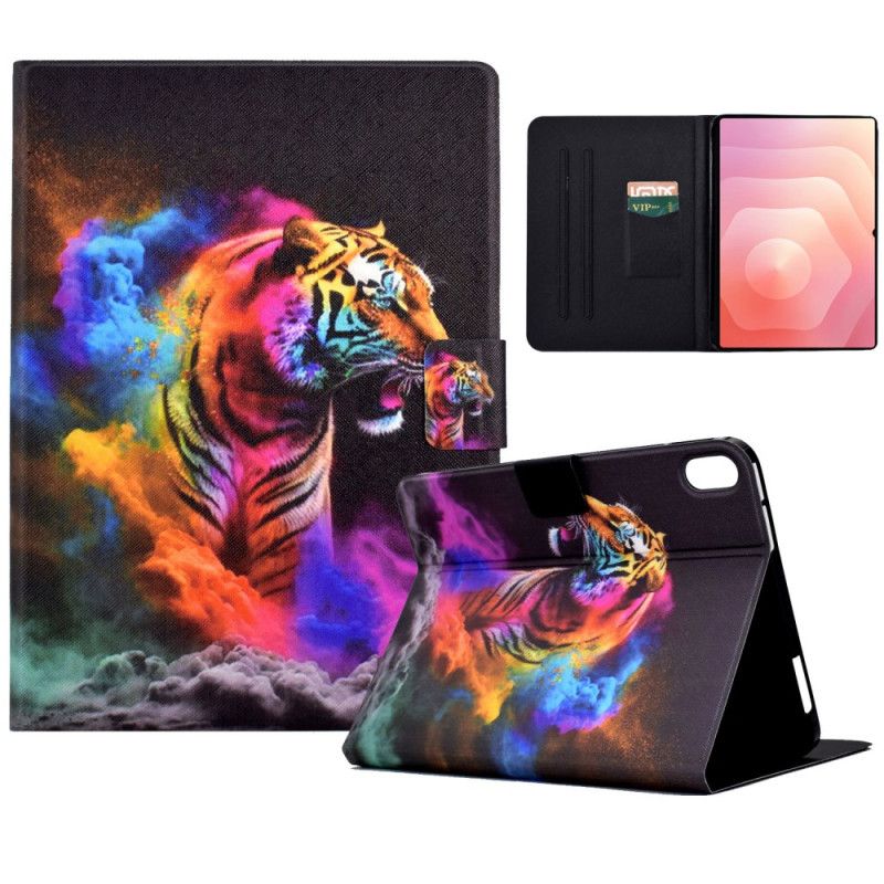Folio Deksel Samsung Galaxy Tab S11 Fargerik Tiger
