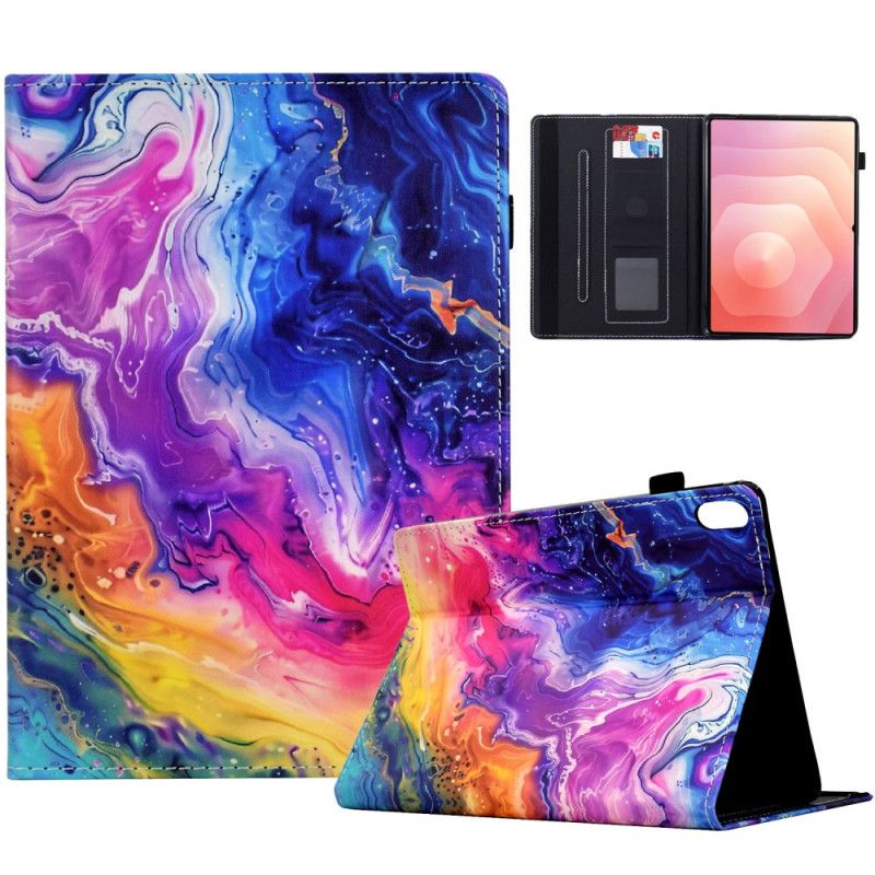 Folio Deksel Samsung Galaxy Tab S11 Farget Marmor
