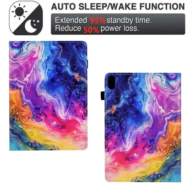 Folio Deksel Samsung Galaxy Tab S11 Farget Marmor