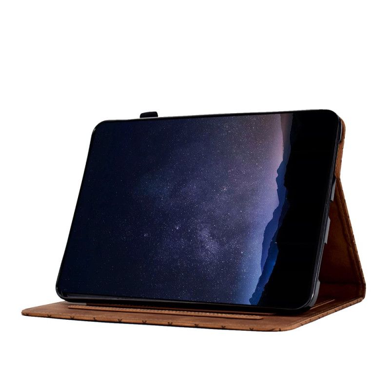 Folio Deksel Samsung Galaxy Tab S11 Geometrisk Mønster Med Semsket Skinneffekt