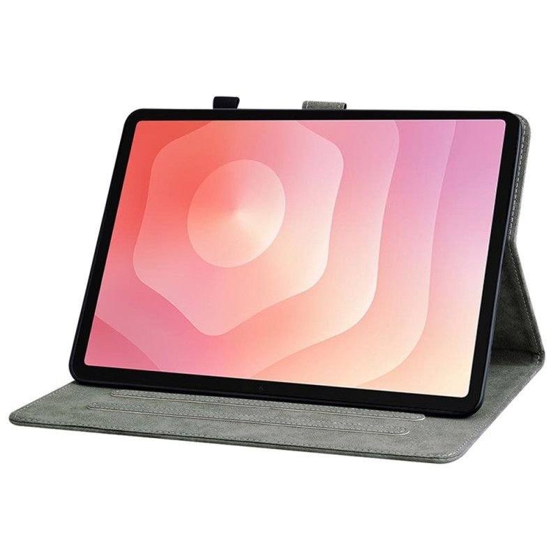 Folio Deksel Til Samsung Galaxy Tab S11 Vintage Semsket Skinneffekt