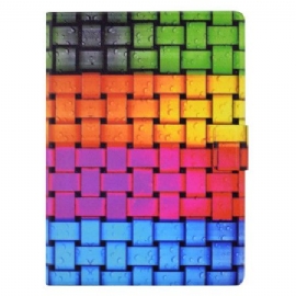 Lærdeksel Folio Deksel Samsung Galaxy Tab S11 Mobildeksel Flettet Mønster