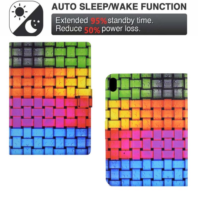 Lærdeksel Folio Deksel Samsung Galaxy Tab S11 Mobildeksel Flettet Mønster